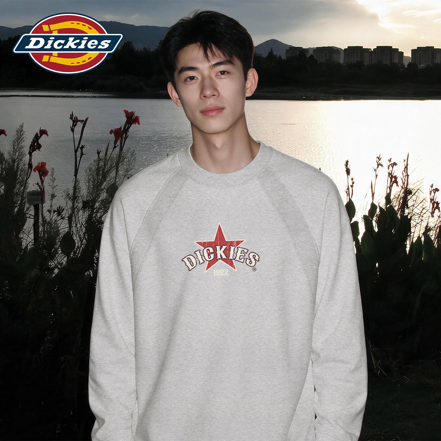 Dickies重磅长袖T恤男2026秋季新