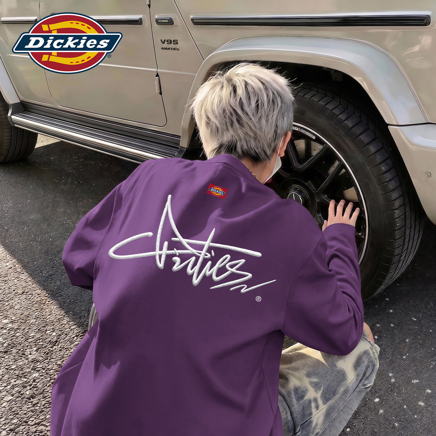 Dickies男士潮牌美式纯棉长袖T恤