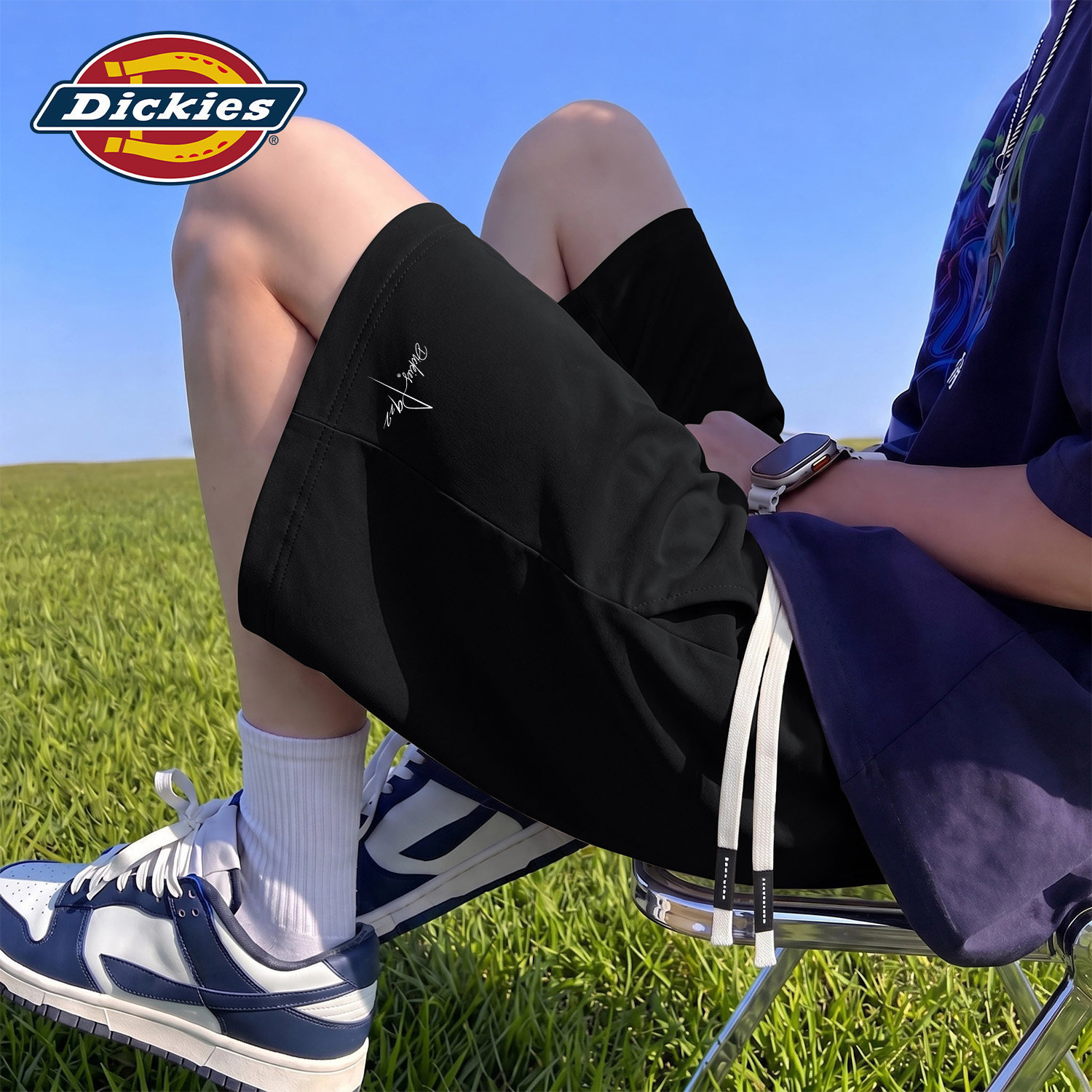 Dickies黑色短裤男2026夏季新款