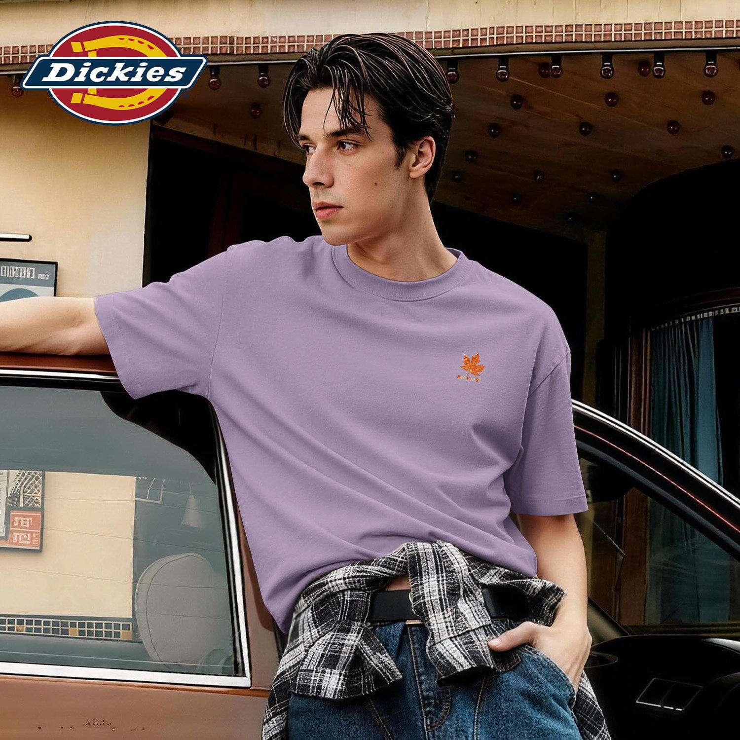 Dickies美式纯棉圆领短袖T恤男生2026夏季新款宽松休闲百搭t恤衫