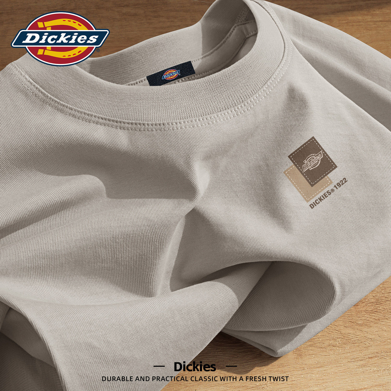 Dickies美式纯棉短袖T恤男士2026新款夏季基础款百搭休闲体恤衫