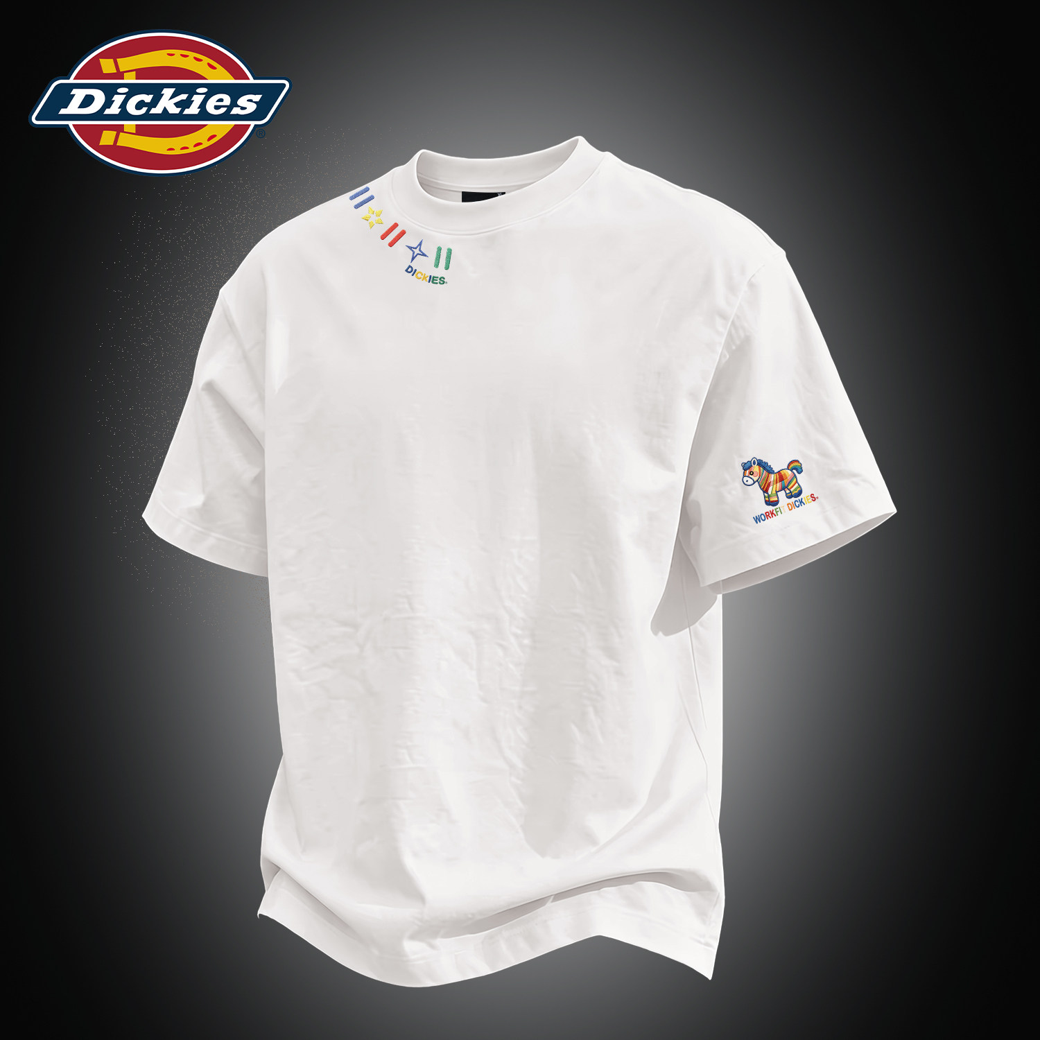 Dickies白色短袖T恤男
