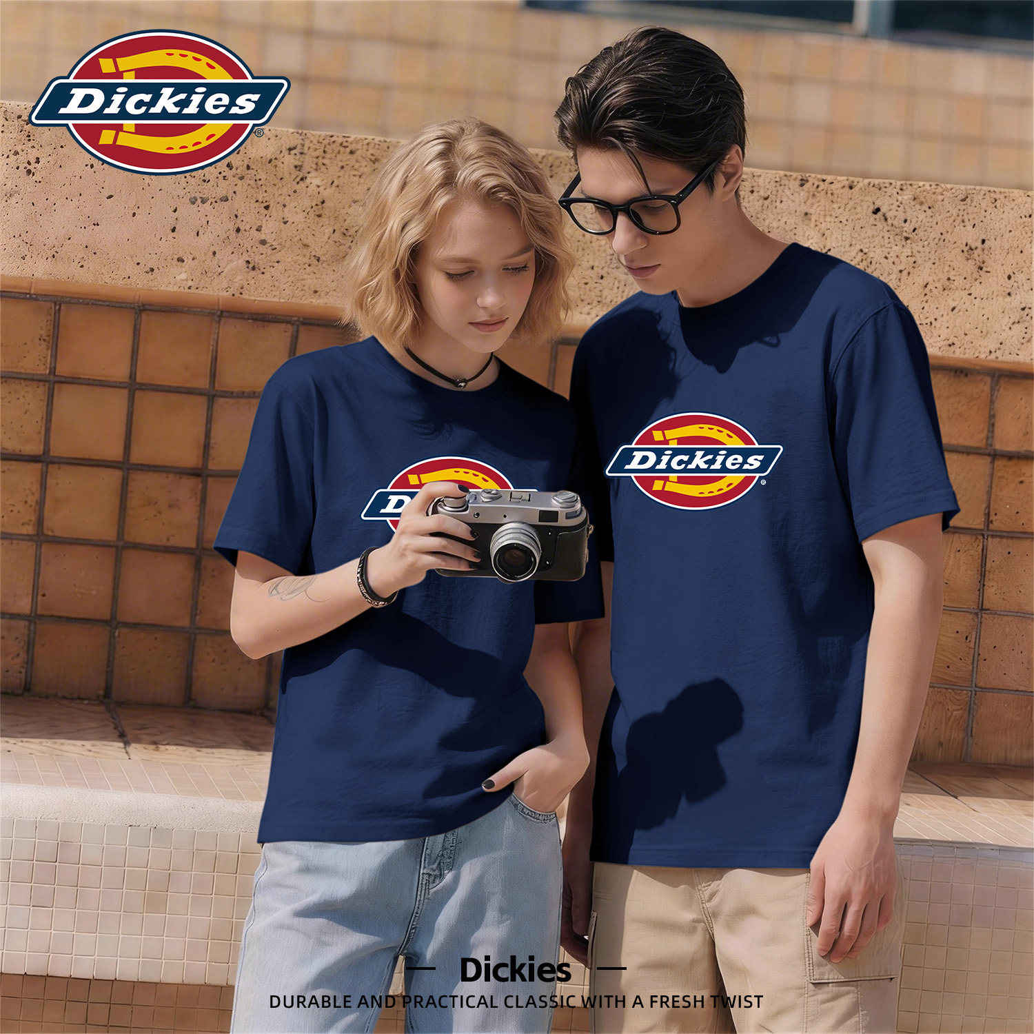 Dickies纯棉经典LOGO印花T恤