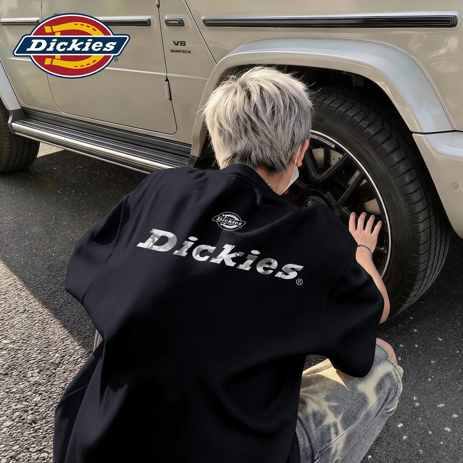 Dickies黑色美式短袖T恤