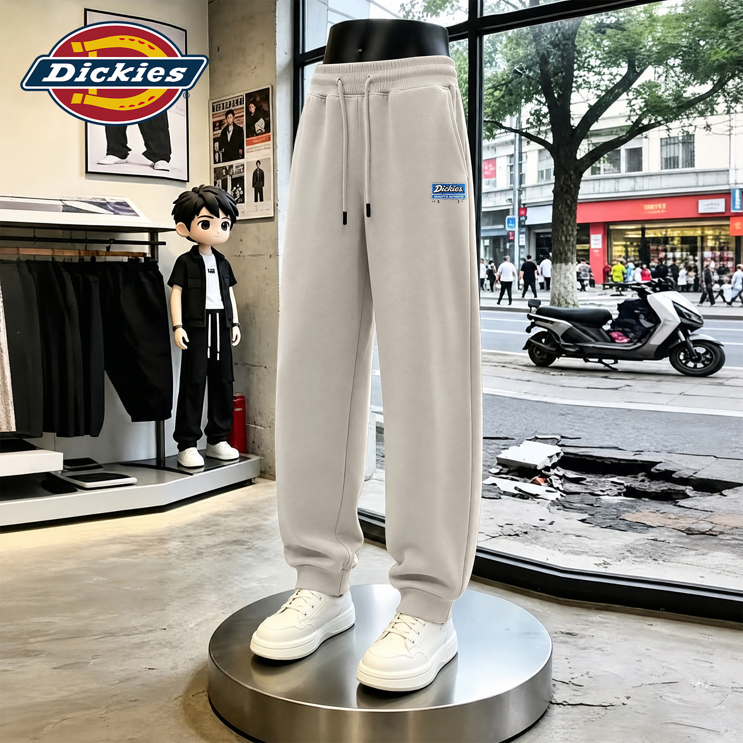 Dickies束脚卫裤男款2026秋季新款美式潮牌垂感百搭宽松休闲裤子