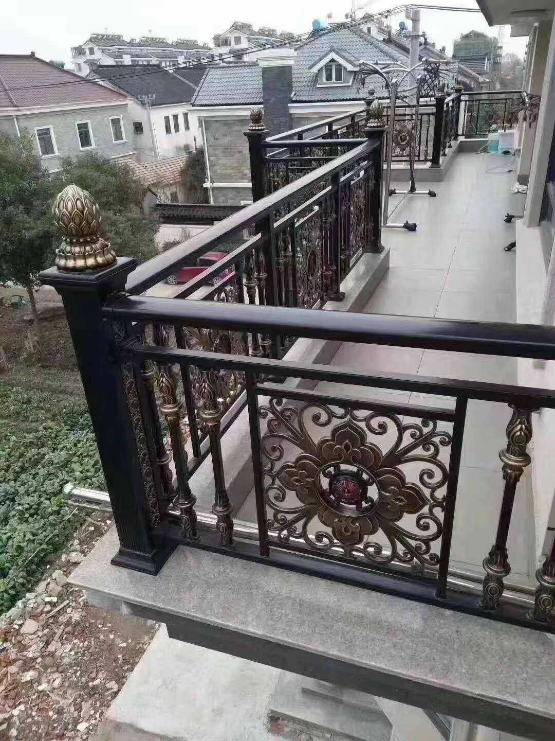 重庆别墅铝艺花园门栏杆铝合金门窗阳光房欧式雨棚纱窗诚信经营