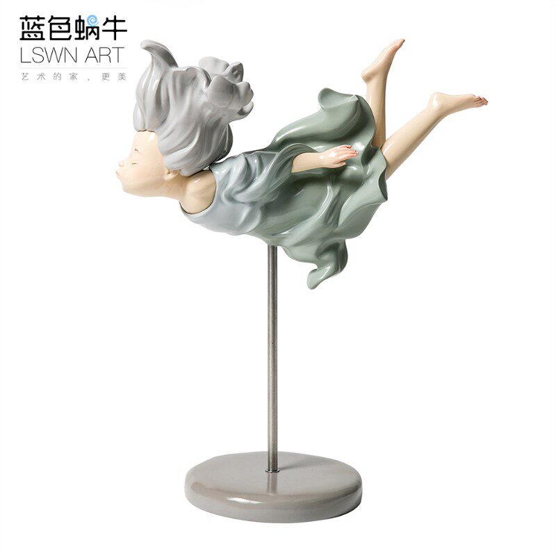 蓝色蜗牛水中秘语-幸福泡泡 摆件家居饰品摆设创意装饰结婚礼物