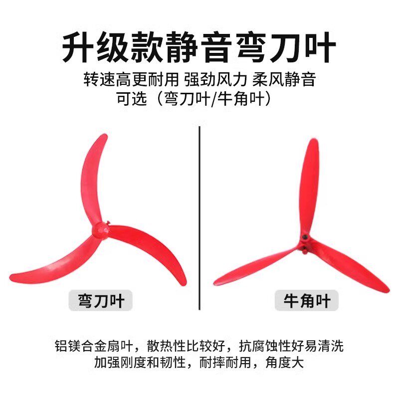 长城大功率风扇工业壁扇商用摇头壁挂式电风扇强力挂壁式牛角壁扇