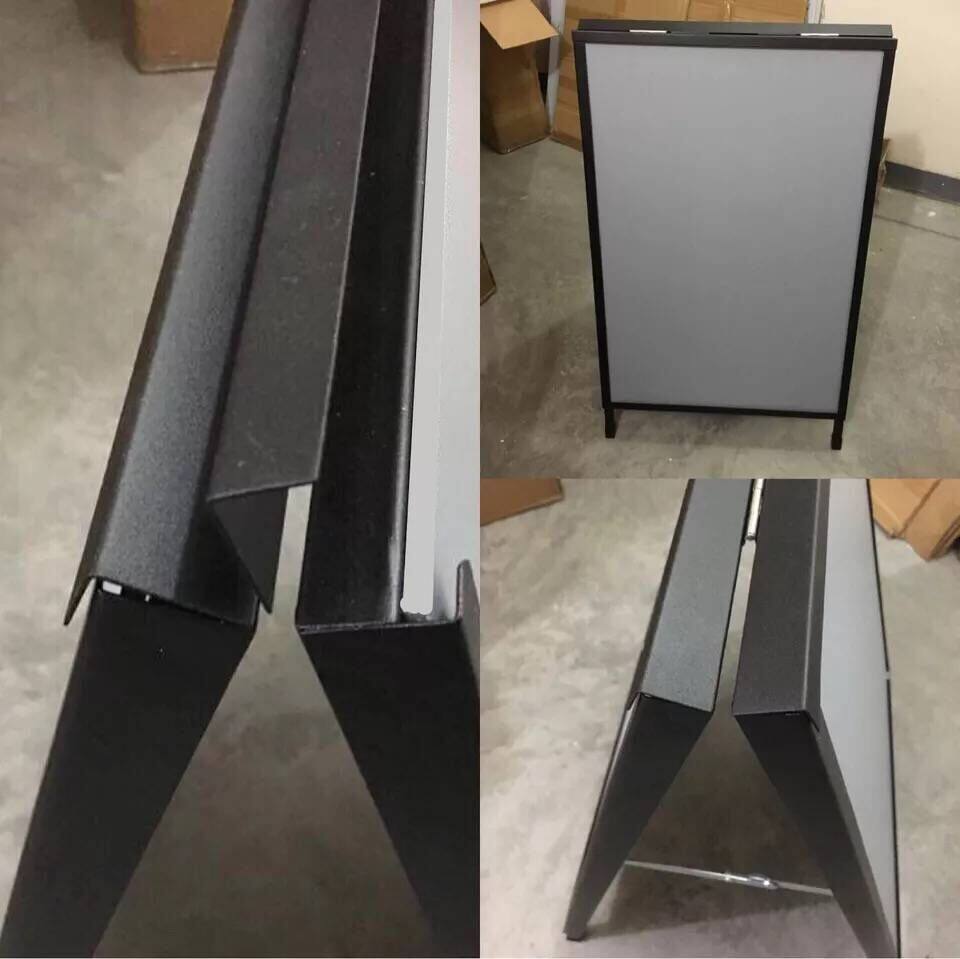 户外防风双面kt板海报架手提A型折叠展示架立式落地广告牌展板架