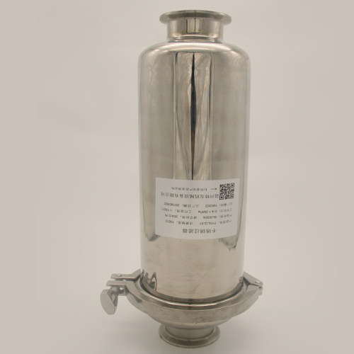 卫生级全不锈钢直通过滤器 管道过滤器快装卡箍式100目不锈钢网