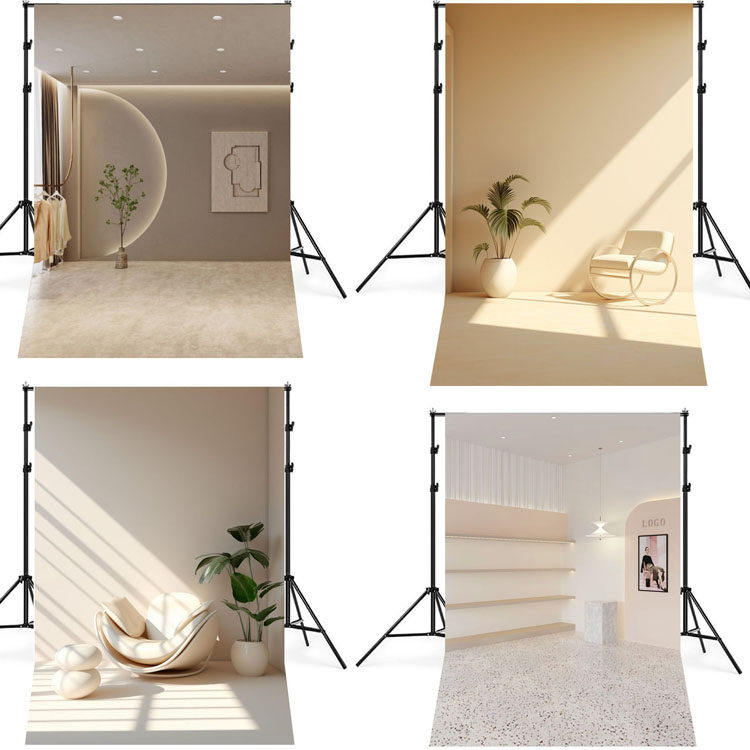 室内3D背景墙布清新直播