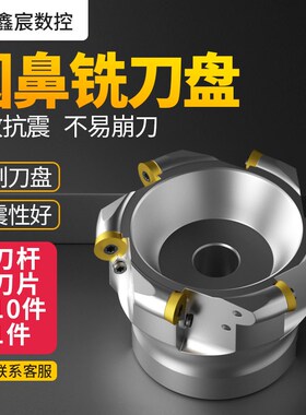 EMRW R6 R8数控加工中心刀盘R5圆鼻铣刀盘端面50 63 80铣刀片1204