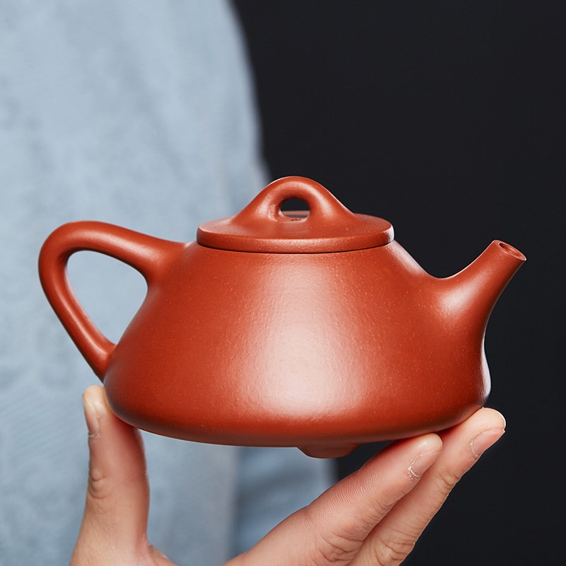 尊壶宜兴紫砂壶纯全手工原矿大红袍子冶石瓢大口茶壶家用功夫茶具