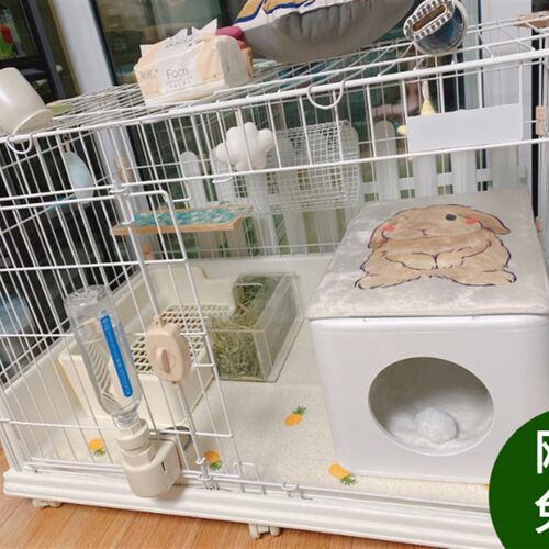 防喷尿兔笼兔子狗狗笼子宠物用品养殖大号室内家用别墅狗围栏