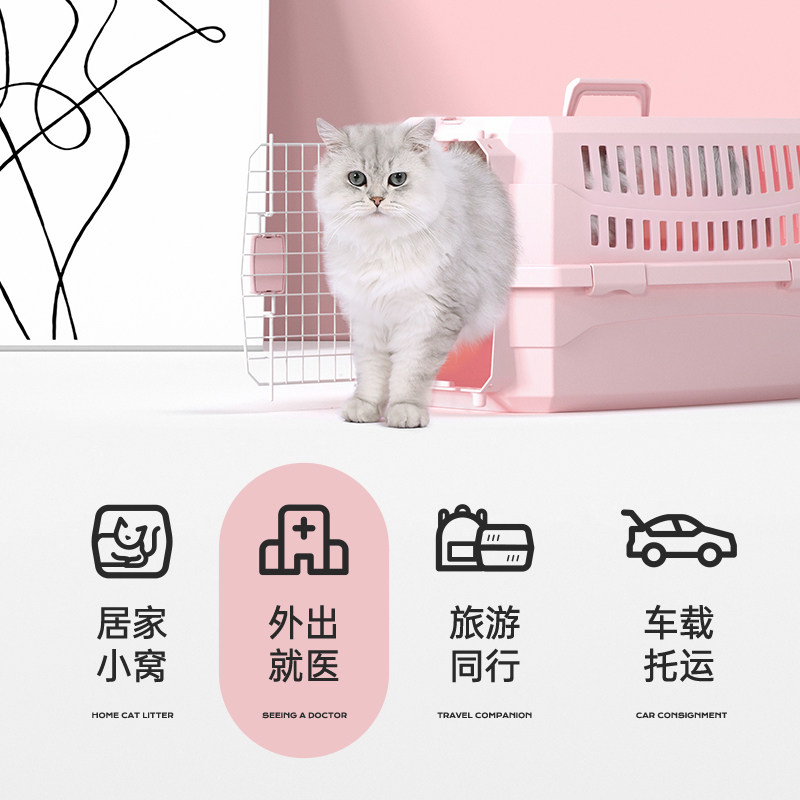宠物托运航空旅行箱外带猫手提小型犬车载猫咪狗笼子运输便携外出