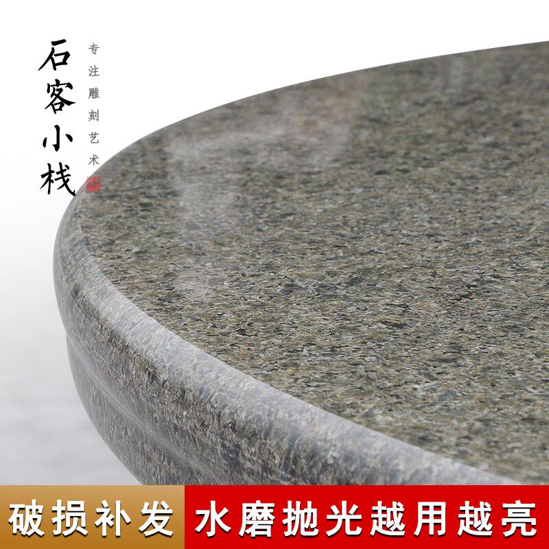 承德绿石桌圆台石凳大理石桌椅花岗岩圆桌花瓶圆凳庭院专用包邮