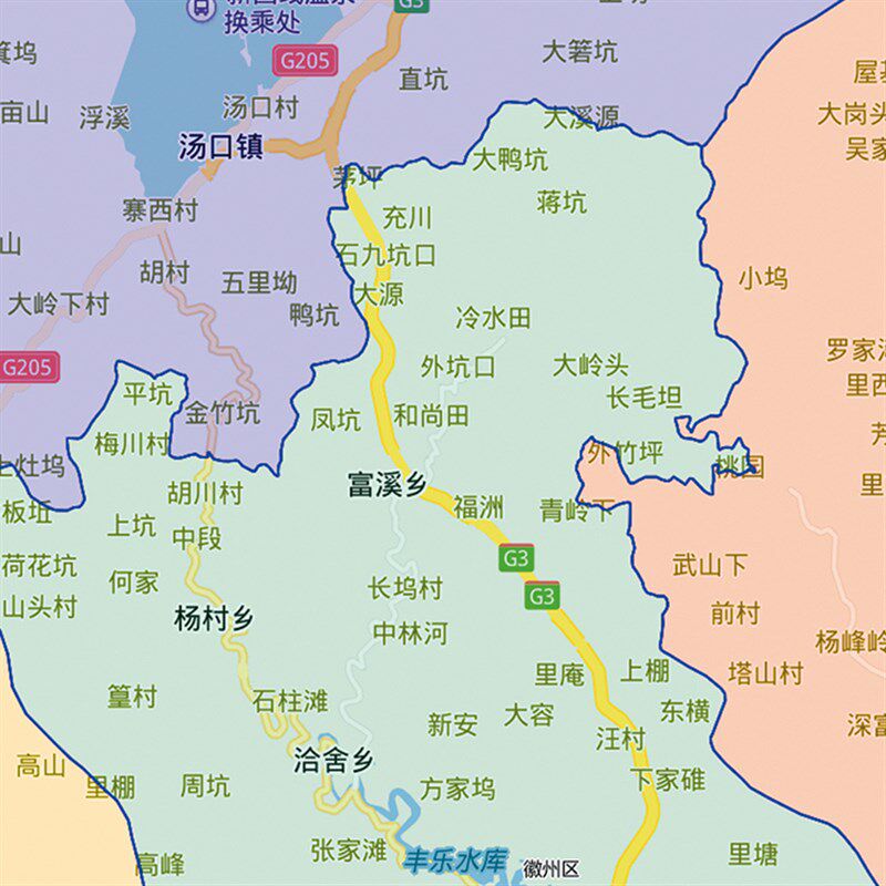 2024新款黄山市地图贴图办公室挂图高清防水墙壁贴画超大装饰定制