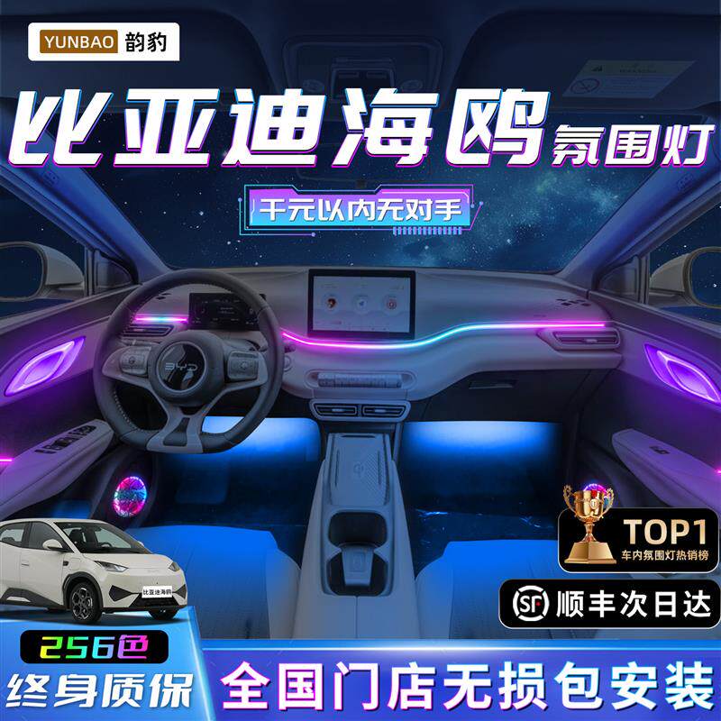 比亚迪海鸥氛围灯专用车内改装件25款配件内饰用品装饰气氛灯迎宾