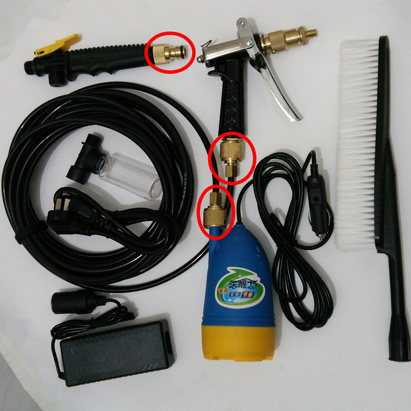车载家用高压洗车12V 220V电动洗车器微型潜水泵洗车机清洗水枪
