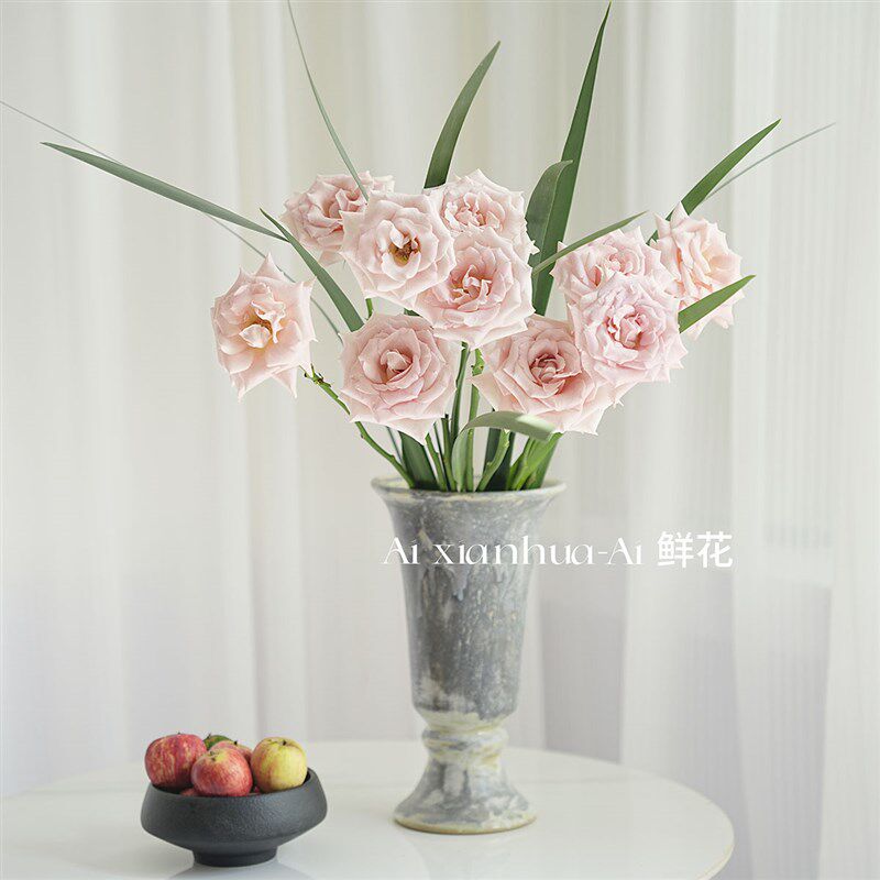 高饱和度渐变色流沙玫瑰花鲜花七夕送花插花水养云南直发好养好开