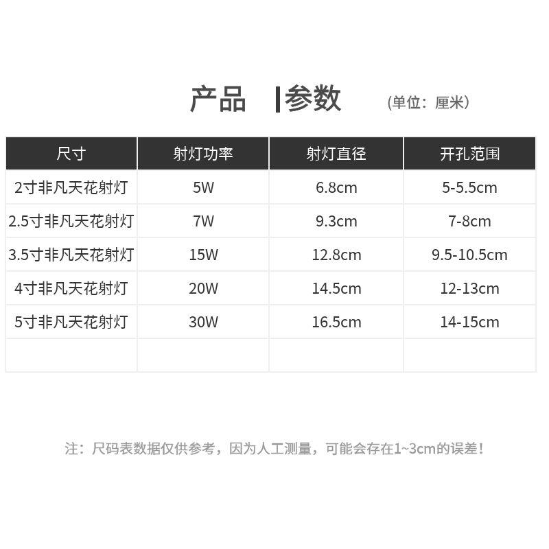gopo进势射灯led照明嵌入式天花灯防眩光可调走廊牛眼灯非凡系列图片