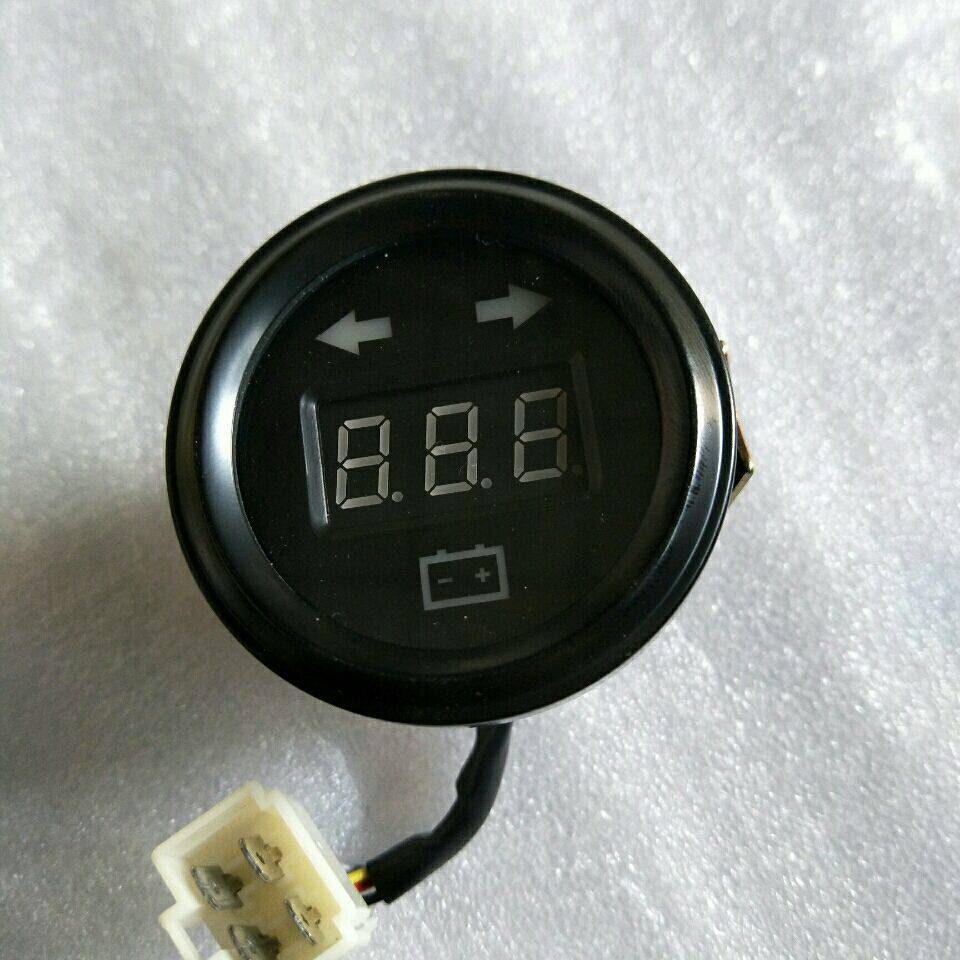 时风三轮车四轮车电子电流表电压显示表电子显示电流表农用车配件