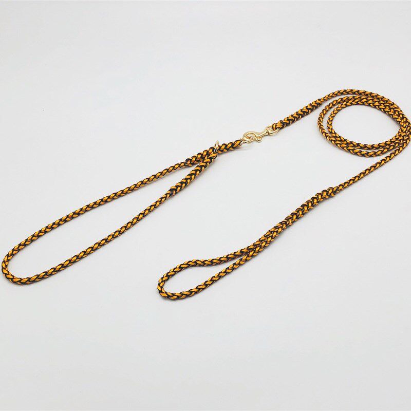 5mm红色黑色新款黄色紫色柔软圆形比赛牵引绳柯基犬遛狗训犬p链