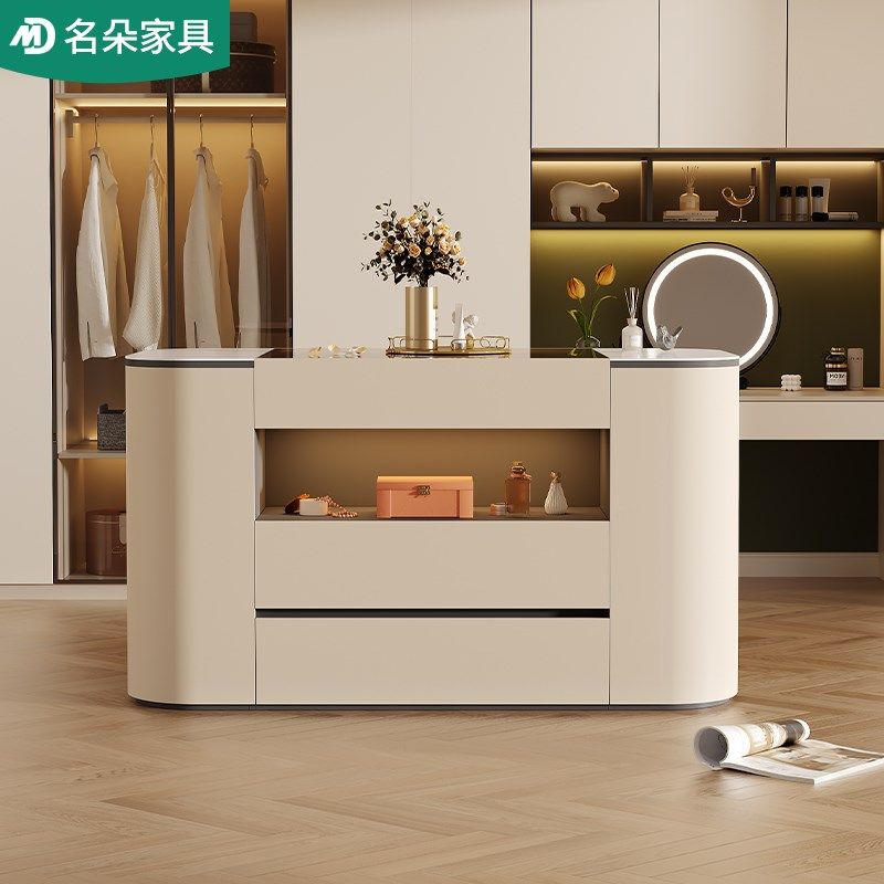 衣帽间中岛柜抽屉岛台斗柜首饰展示柜一体简约家用收纳储物5K29