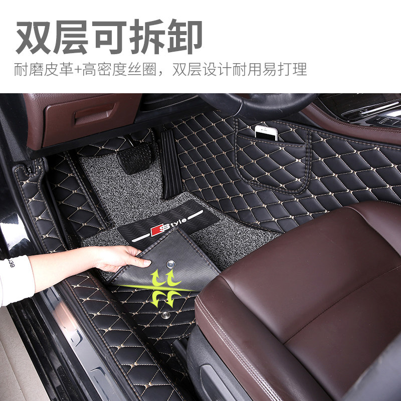 比亚迪s6脚垫专用手排全大包围丝圈地毯式汽车改装11 13 2014款