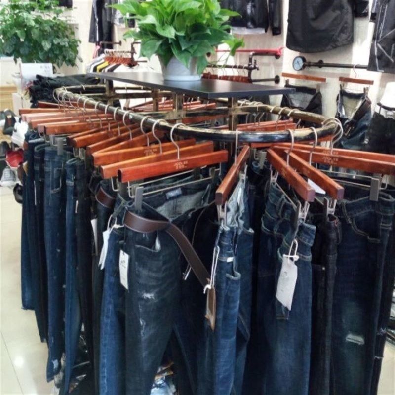 服装店展示架落地式中岛架可升降男女装童装椭圆形衣服架子挂衣架
