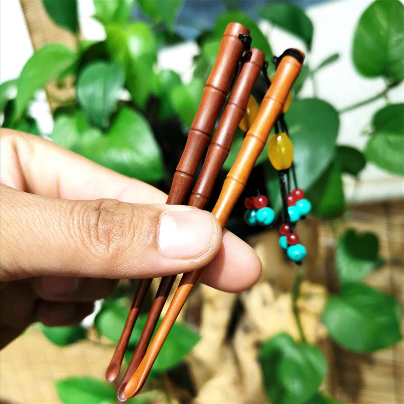 枣木挖耳勺耳扒采耳清洁工具扣耳屎掏耳纯实木手工雕刻耳挖勺神器