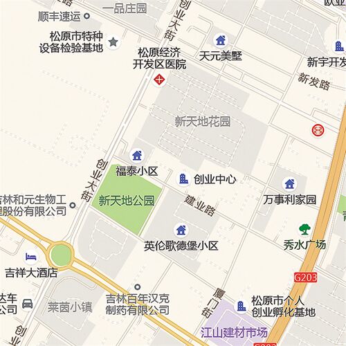 2024新款松原市城区地图办公室挂图高清防水墙壁装饰实物推荐定制