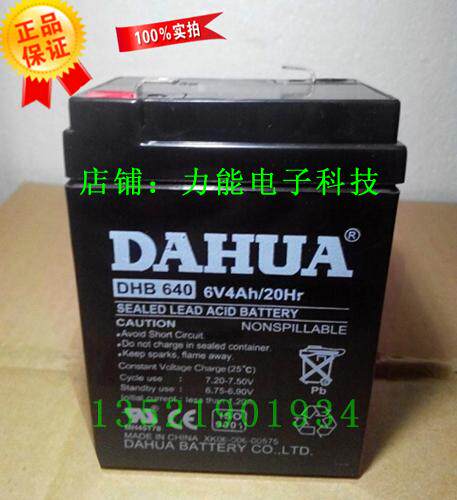 DAHUA 大华蓄电池 DHB640 电子称电池 6V4AH/20HR童车电池3-FM-4