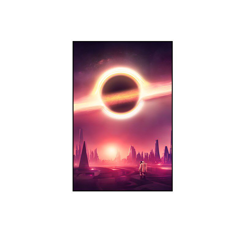 星际穿越电影挂画科技感办公室壁画科幻大片地球星球外太空装饰画