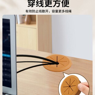 电脑桌线孔盖面双面穿线孔盖面板书桌孔洞装饰盖桌桌洞桌面洞口盖