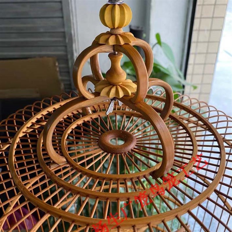 水鸫笼 杂雀笼清远笼 金青石燕 绣眼 芙蓉 竹制高装老竹 广式鸟笼