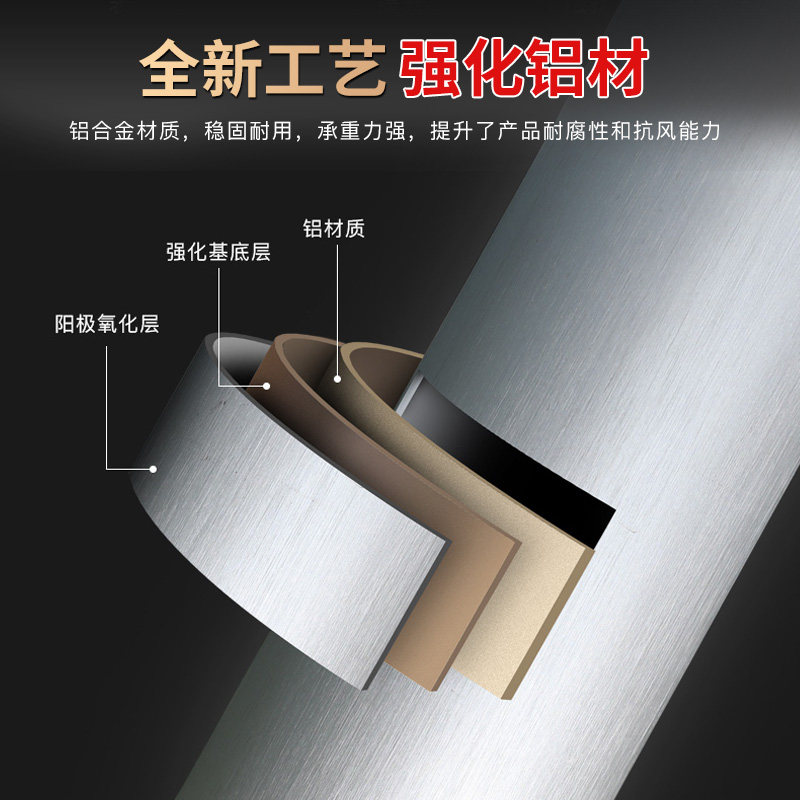 藤朝户外中柱伞铝合金室外大太阳伞庭院遮阳伞广告印刷摆摊桌椅伞