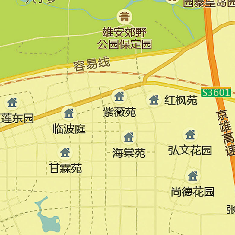 2025新款雄安新区地图贴图办公室挂图高清防水墙壁贴超大装饰画定