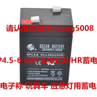 OCEAN BATTERY NP4.0-6 6V4.0AH NP4.5-6 6V4.5AH(20HR ) 蓄电池