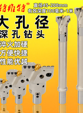 山特维特大孔径定心U钻深孔加工MDD可转位钻头暴力钻快速钻深孔钻