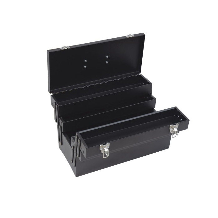 波斯 三层翻斗式手提金属工具箱BS524503