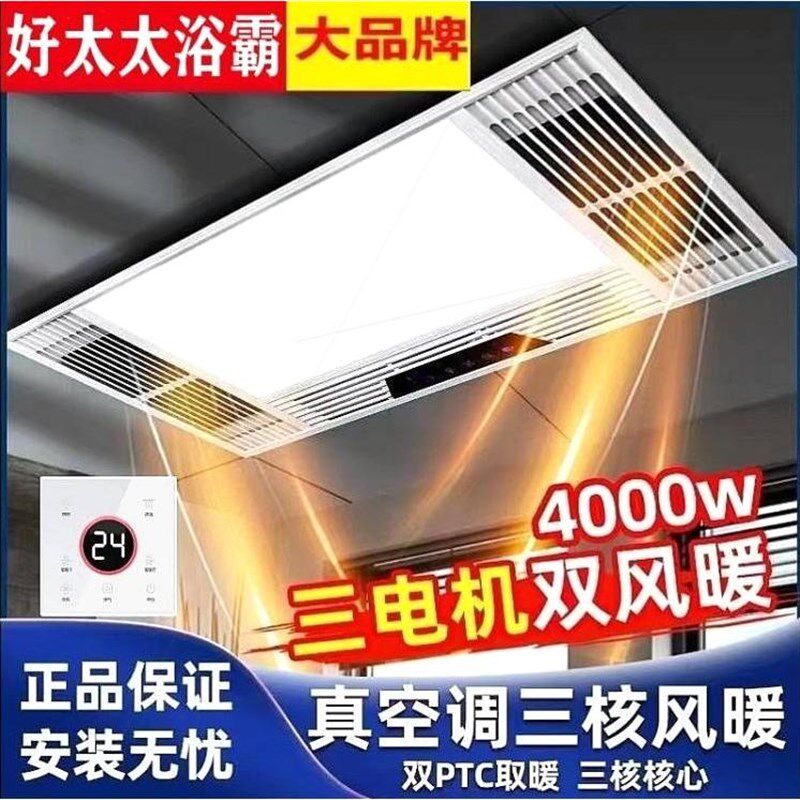 德国进口风暖浴霸取暖灯洗澡卫生间集成吊顶排气扇照明一体浴室暖