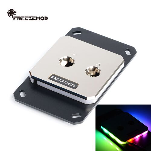 FREEZEMOD电脑CPU水冷头AMD-JB3TR全金属60*60上盖幻彩灯效RGB