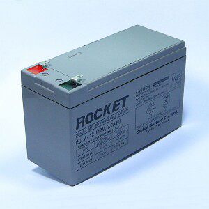原装全新ROCKET ES7-12 12V7AH照明电源 UPS电源 通信设备蓄电池