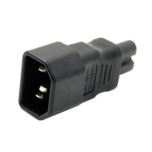 纯铜 IEC320品字型转八字 8字尾 C14转C7八字转接头 PDU转换器10A