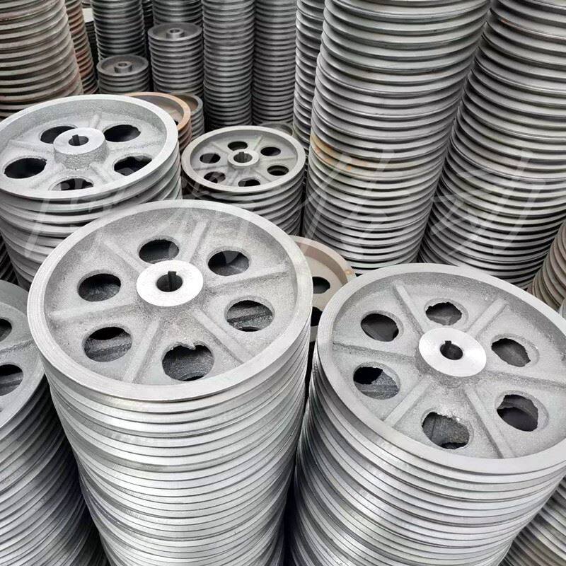 三角皮带轮B型2槽外径180-600生铁双水槽内径键槽铸铁电机轮皮带