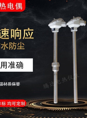 WRN-130/230K型不锈钢热电偶铠装测温棒工业退火炉温度传感器