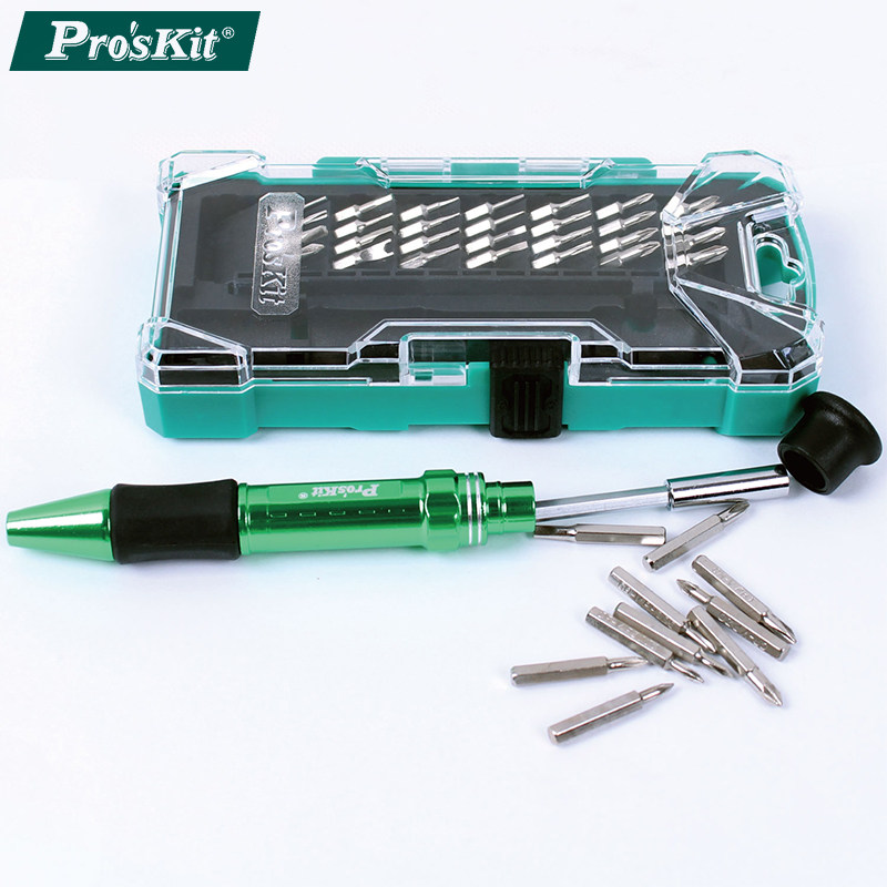 原装台湾宝工Proskit SD-9608 30pcs铝合金手柄精密起子组套装