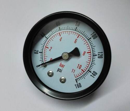 表面直径40MM 轴向压力表 Y-40Z 0-160psi 11bar 背出接口1/4npt
