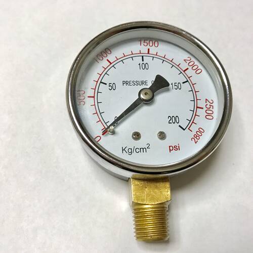 y-60 200kg/cm2 2800psi pressure gauge 压力表 表径60mm ZG1/4